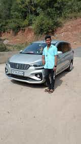 Front three-quarter view of a Maruti Suzuki Ertiga