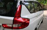 rear three-quarter of a Maruti Suzuki Ertiga