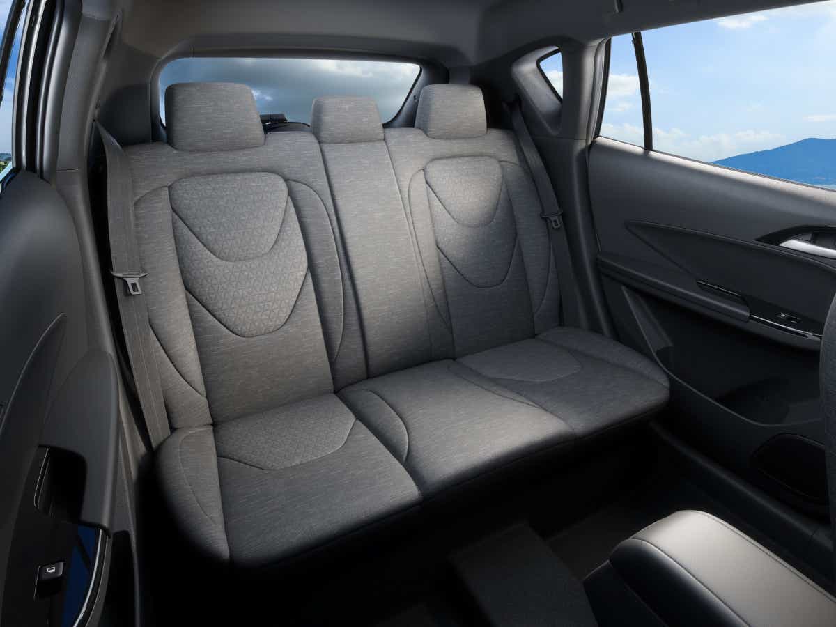 rear seat interior of a Vinfast VF e34