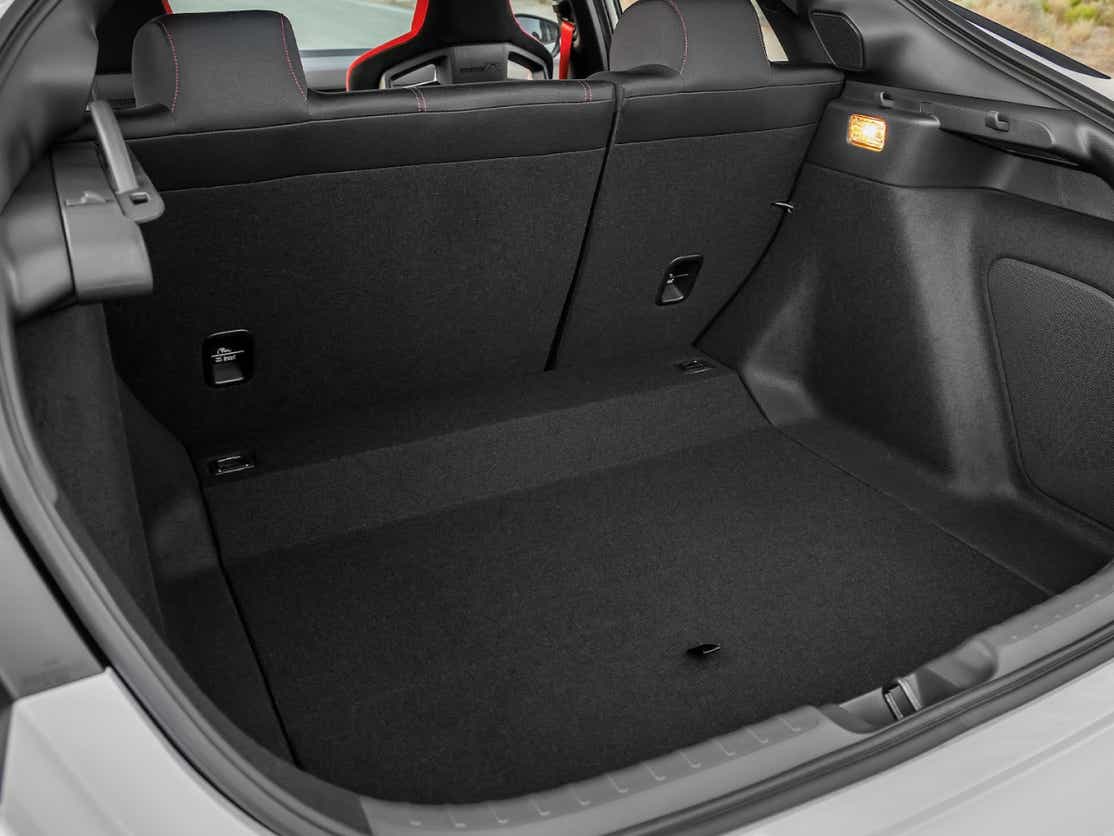 cargo area of a Honda Civic Type R
