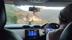 Interior dashboard and steering view of a Nissan Magnite 2020-2023