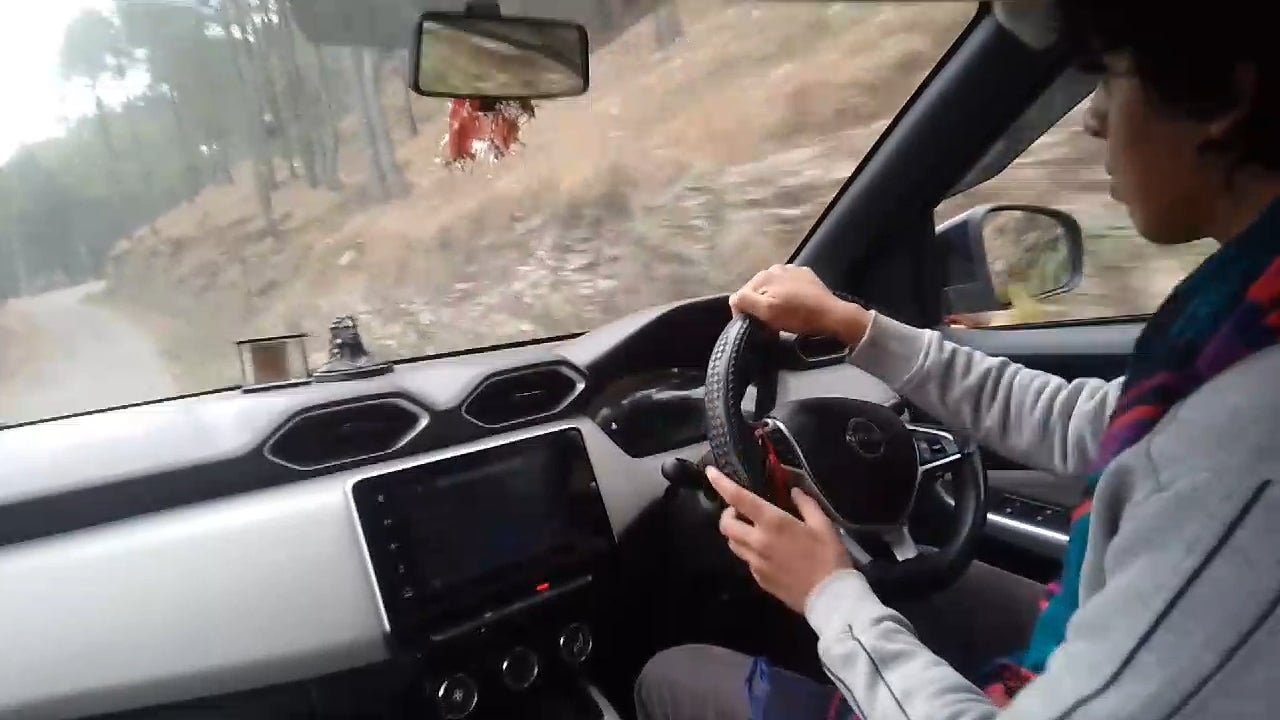 Interior dashboard view of a Nissan Magnite 2020-2023