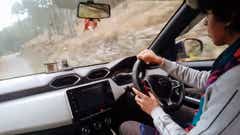 interior dashboard view of a Nissan Magnite 2020-2023