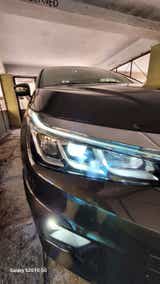 Front headlight close-up of a Honda City