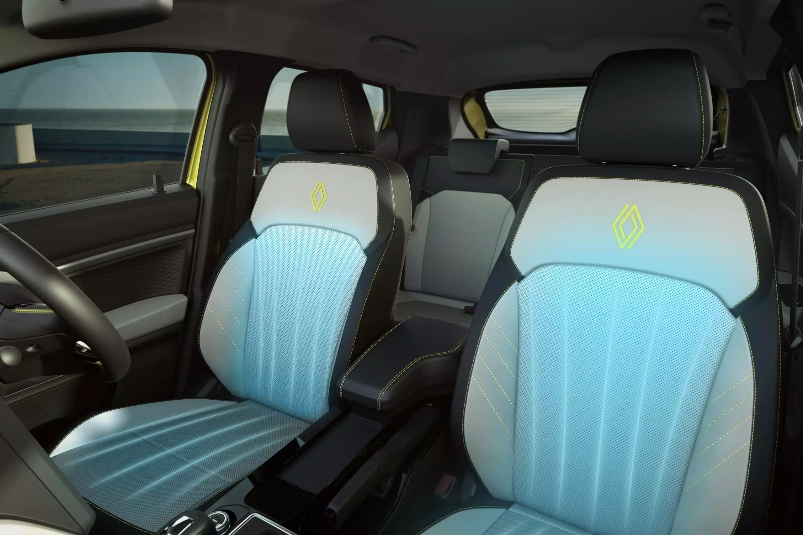 New ventilated leatherette seats