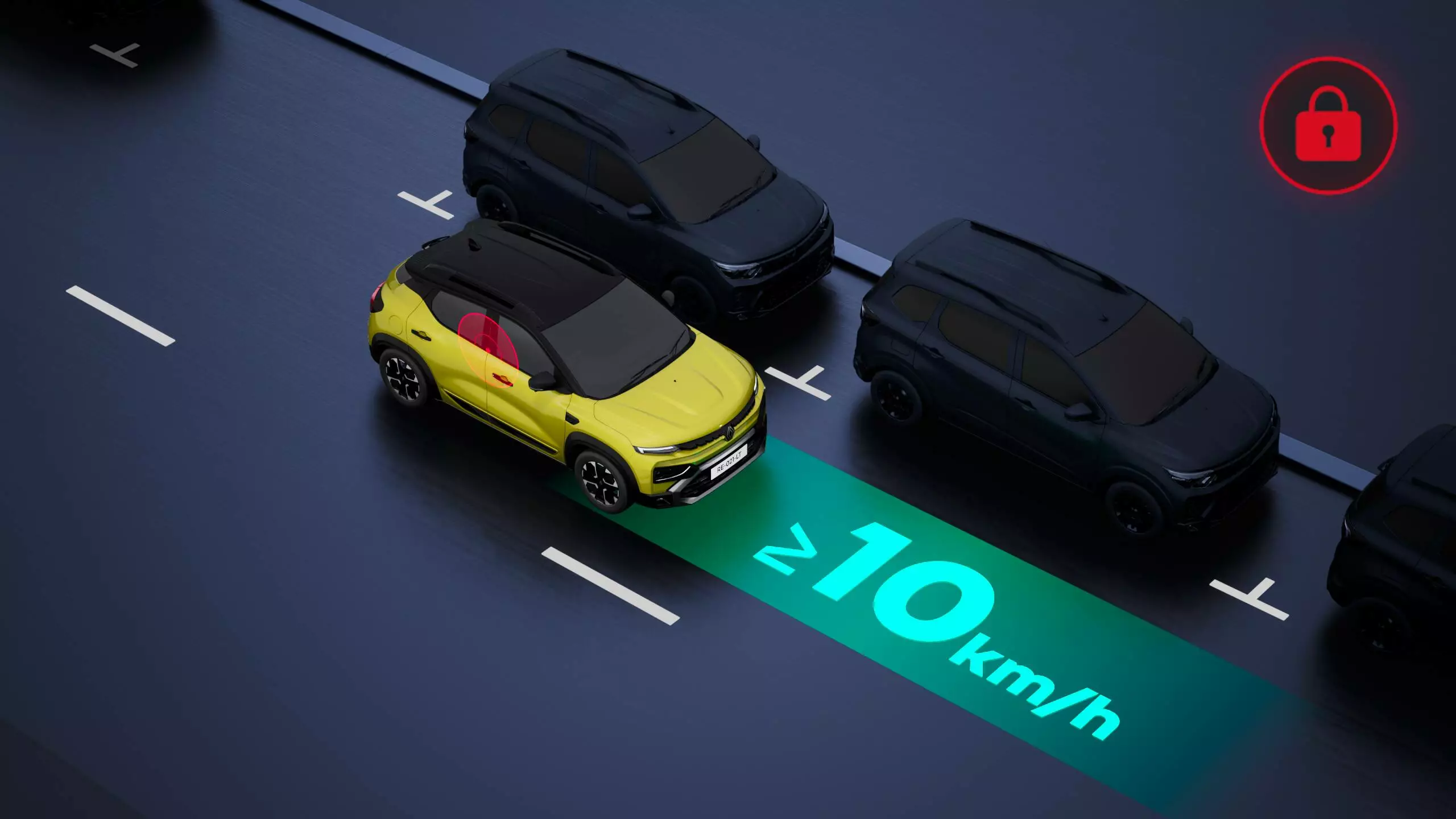 Speed sensing door lock