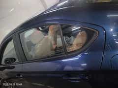 Rear side window and door of a Honda City