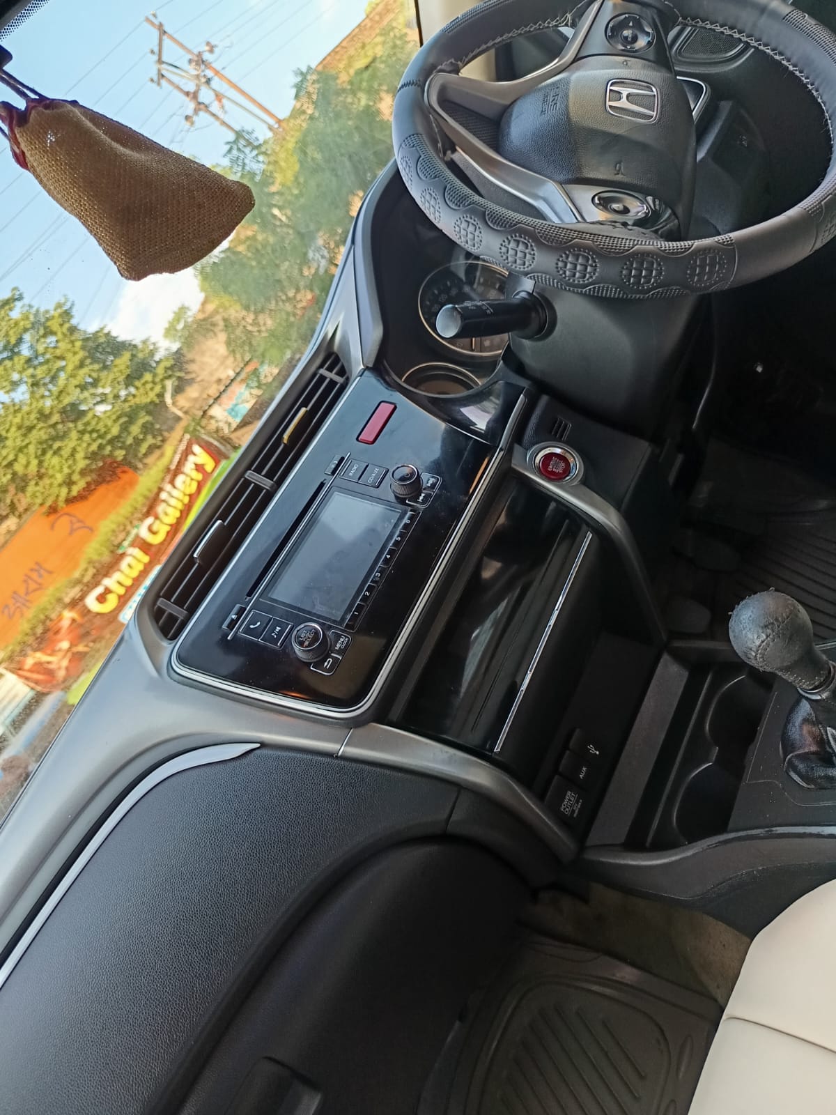 Interior dashboard of a Honda City