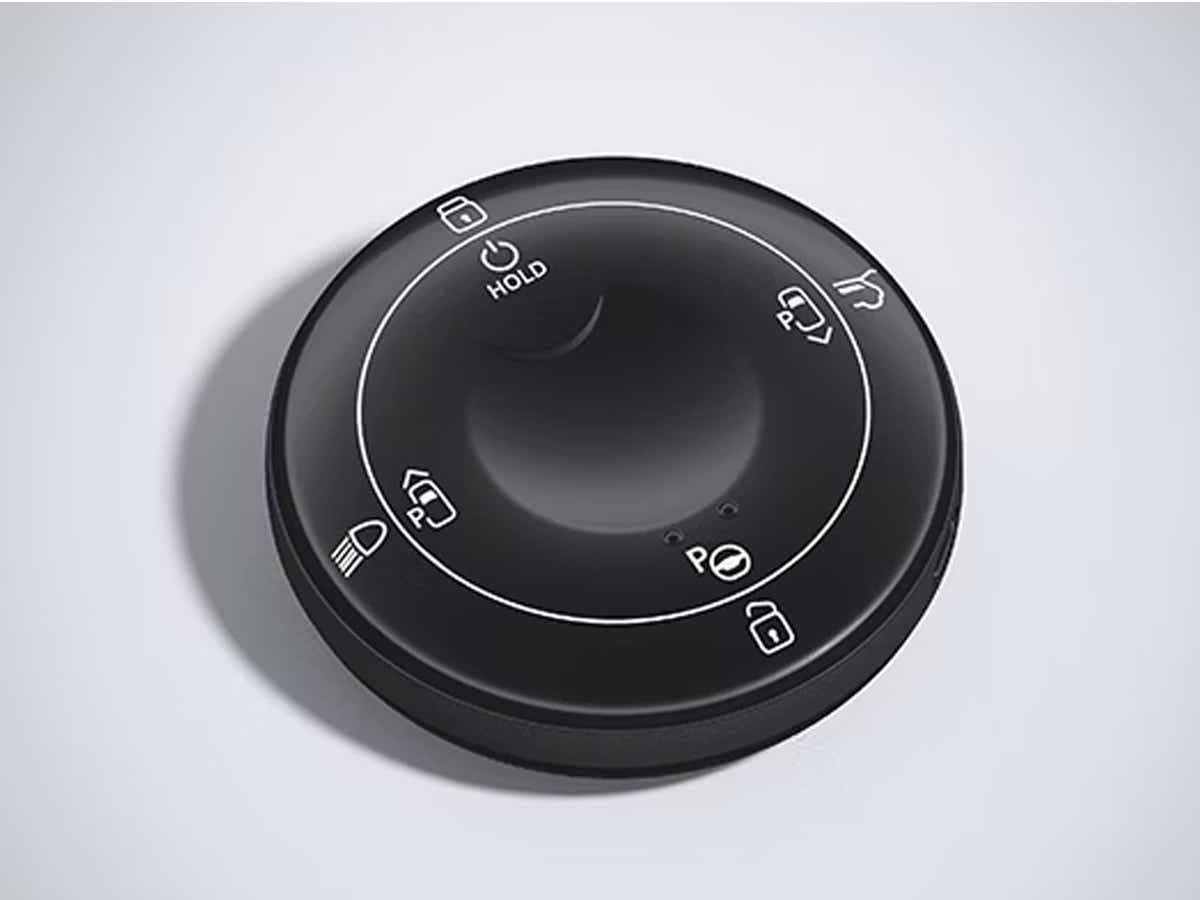 rotary control knob of a Tata Harrier EV