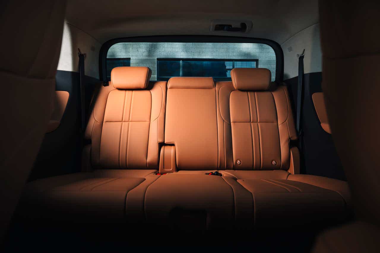 rear seat view of a MG M9