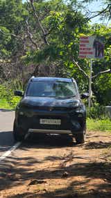 Front view of a Tata Nexon