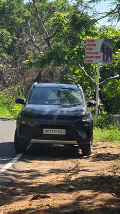 Front view of a Tata Nexon