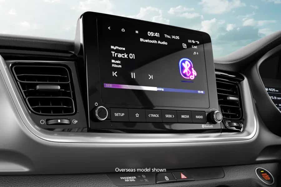 interior dashboard display of a Kia Stonic