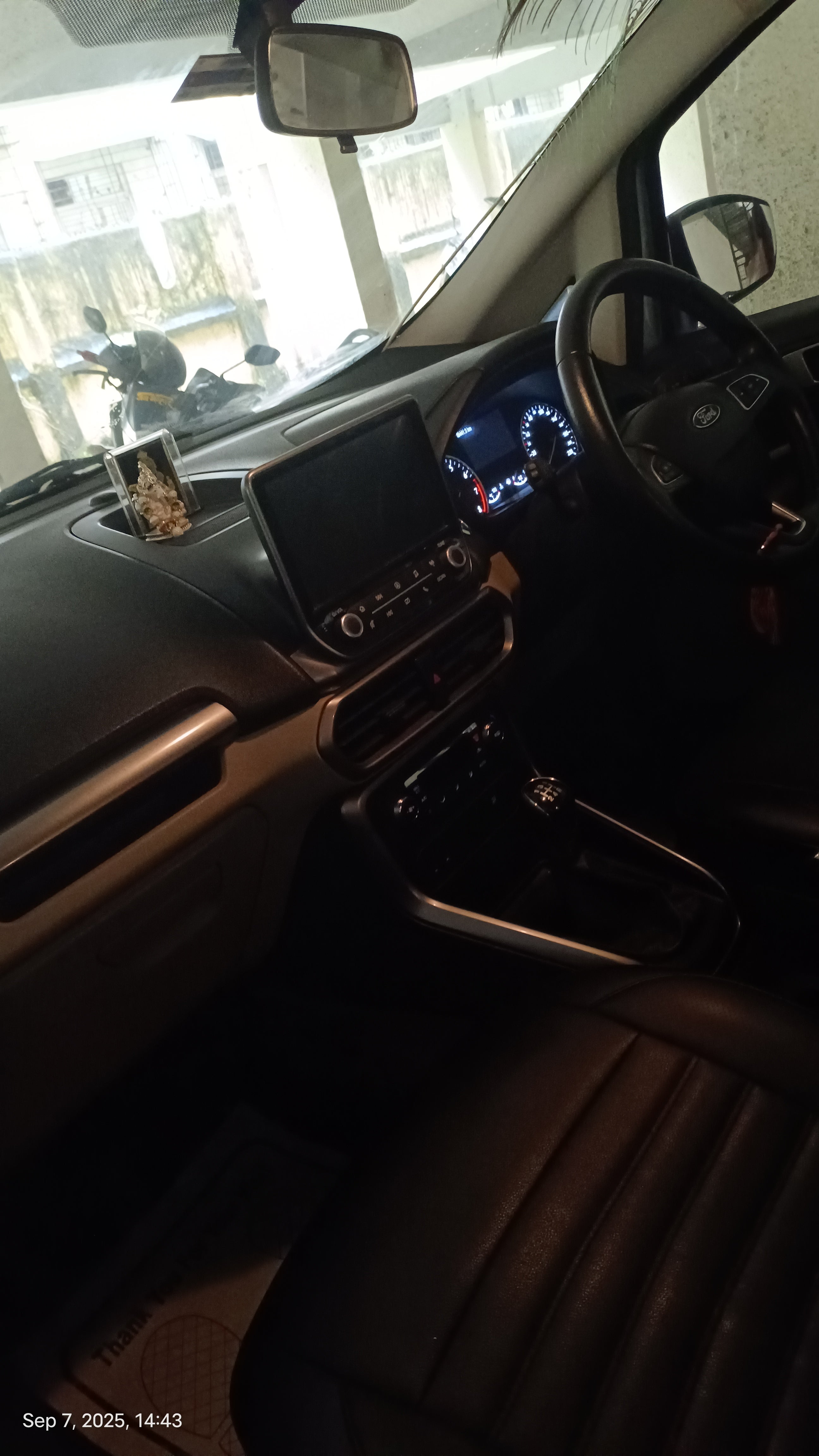 interior dashboard of a Ford Endeavour