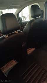 rear seat area and front seatbacks of a Ford Endeavour