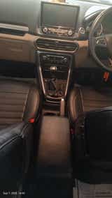 Interior dashboard and front seats of a Ford Endeavour