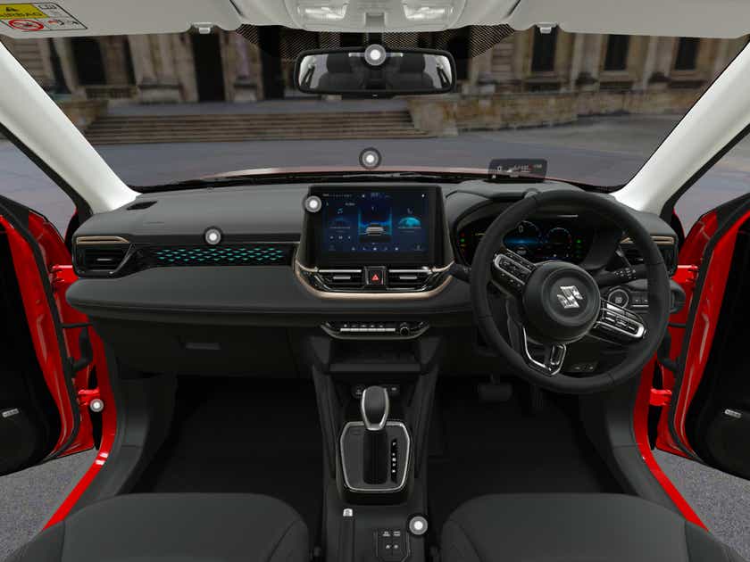 interior dashboard view of a Maruti Suzuki Victoris