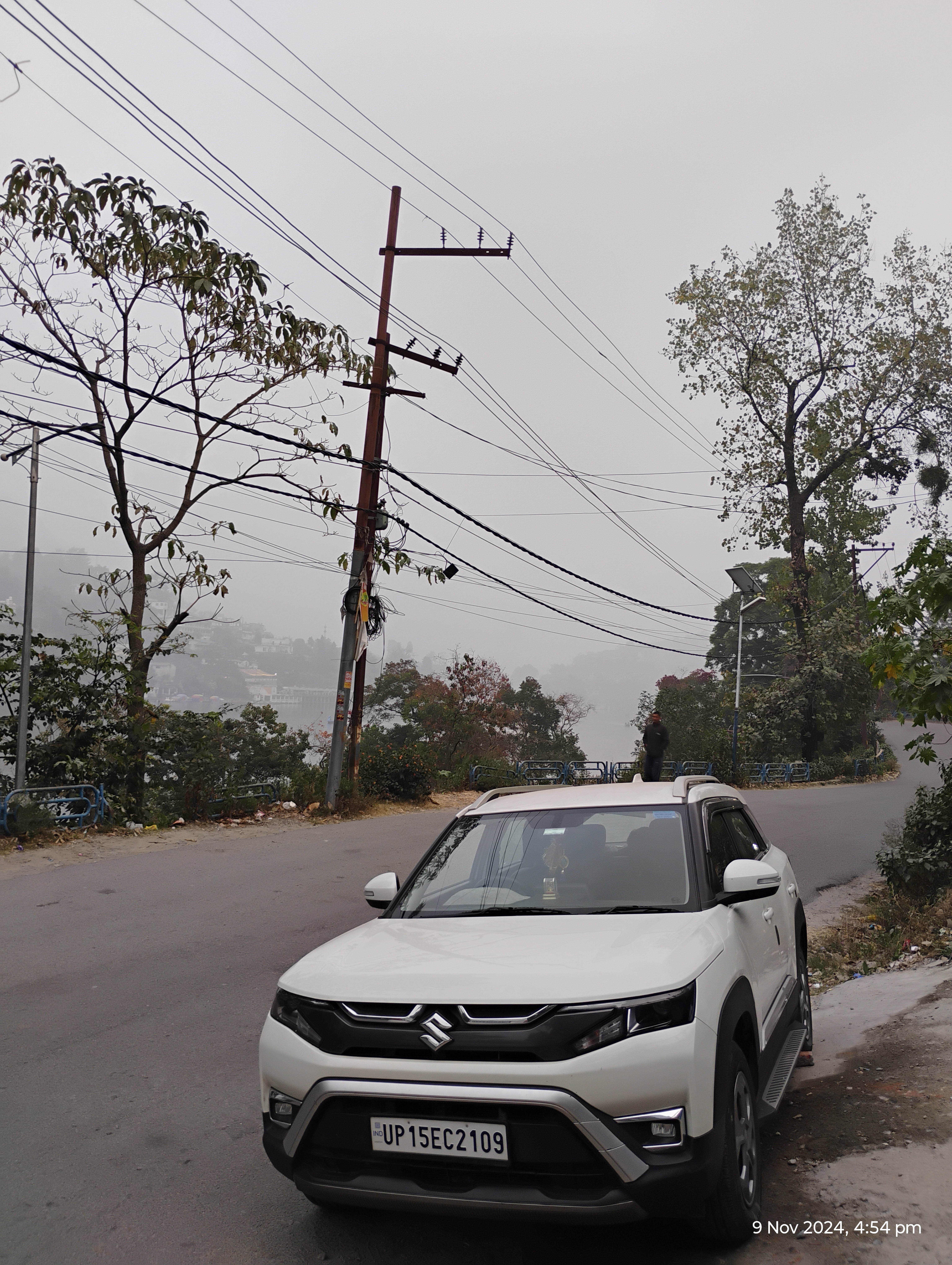 Front view of a Maruti Suzuki Brezza 2025