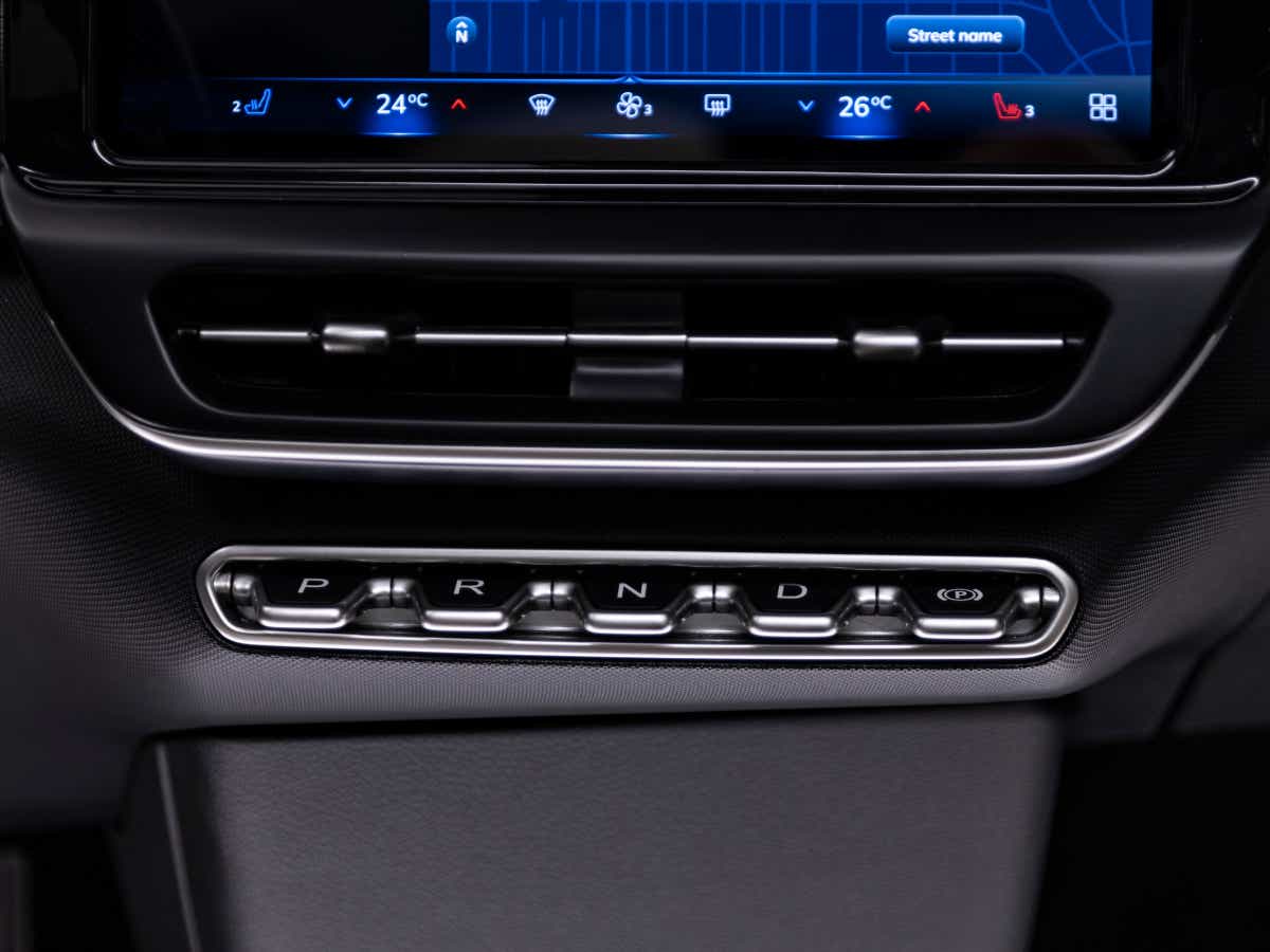 interior dashboard controls of a Vinfast VF6