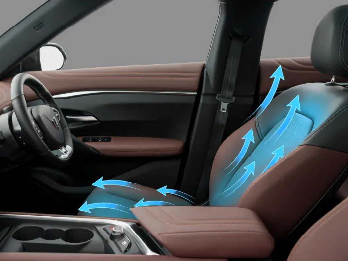 front interior seating view of a Vinfast VF7