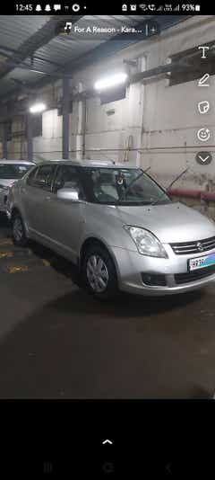 front three-quarter view of a Maruti Suzuki Dzire