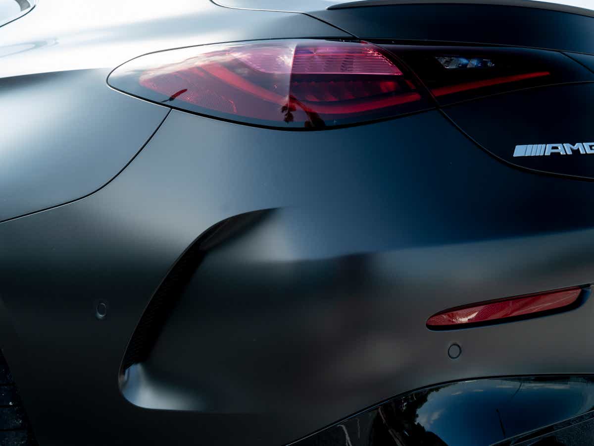 Rear close-up of a Mercedes-Benz AMG CLE 53 Coupe