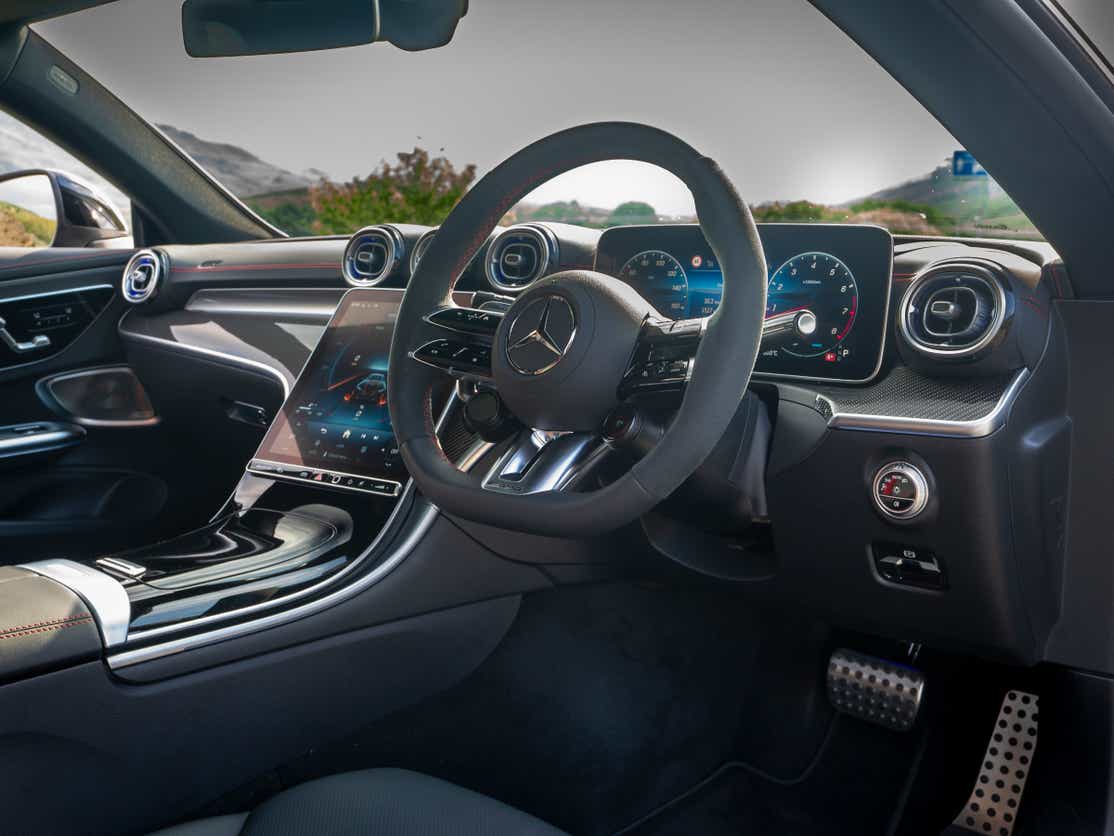 interior dashboard of a Mercedes-Benz AMG CLE 53 Coupe