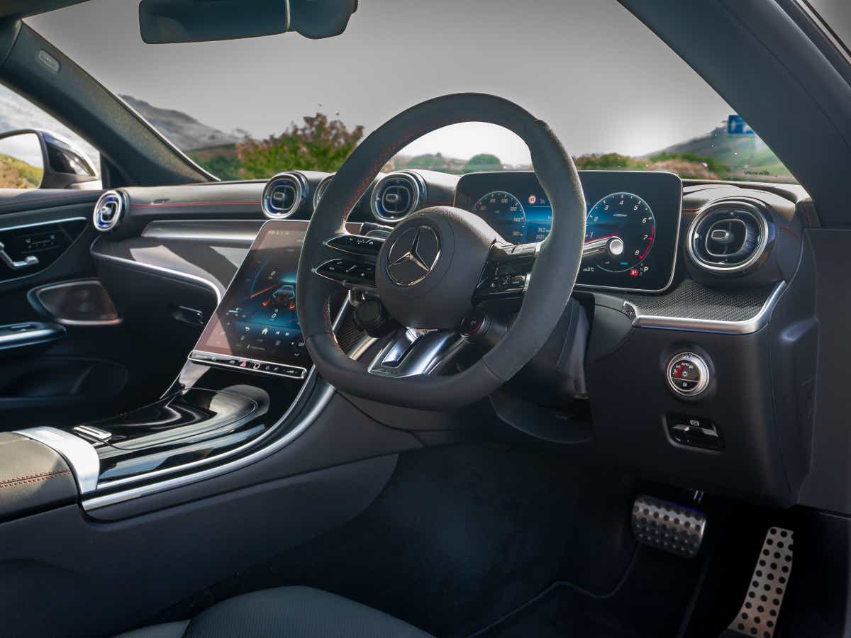 interior dashboard of a Mercedes-Benz AMG CLE 53 Coupe