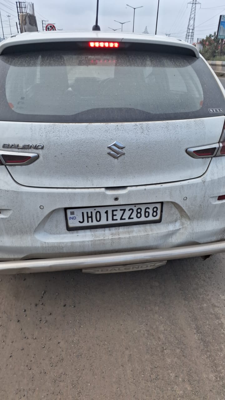 Rear view of a Maruti Suzuki Baleno