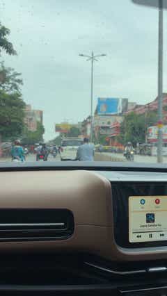 Interior dashboard view of a Hyundai Alcazar