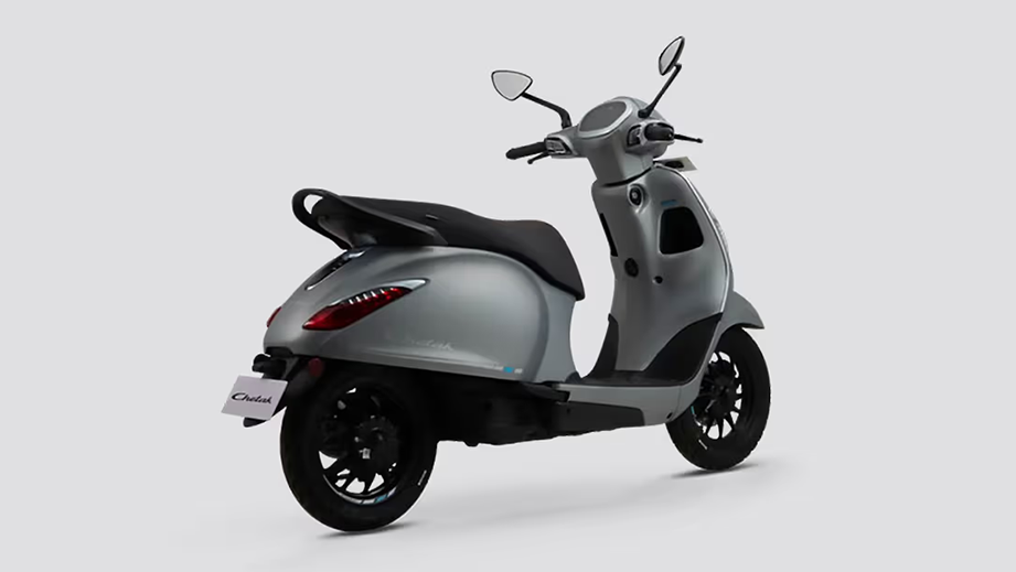 Bajaj Chetak Rear Right Three Quarter View
