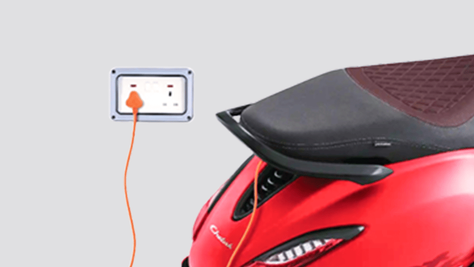 Bajaj Chetak Charging View