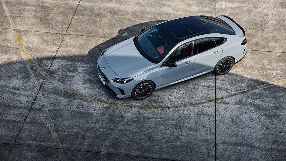 High angle view of BMW 2 Series Gran Coupe