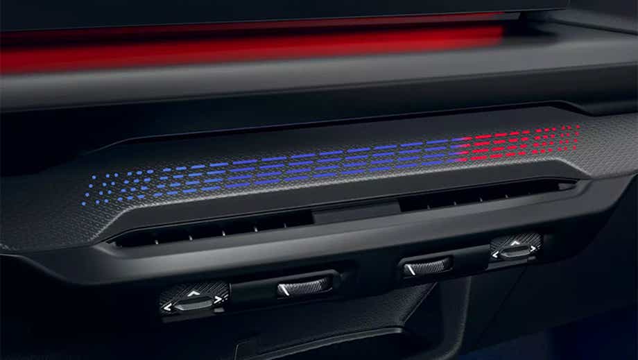 Interior dashboard close-up of BMW 2 Series Gran Coupe