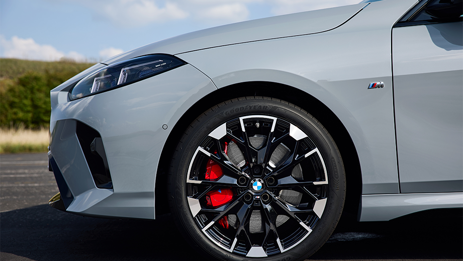 Front wheel and fender of BMW 2 Series Gran Coupe