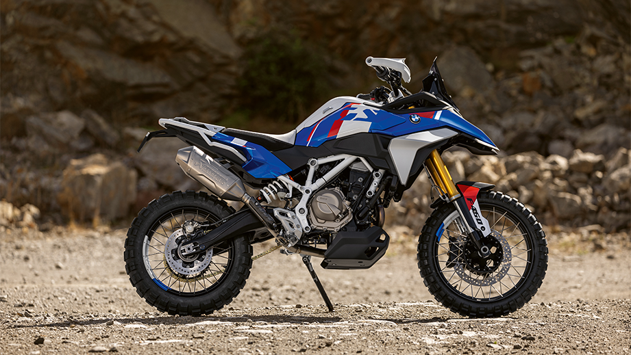 Side view of a BMW F 450 GS motorcycle