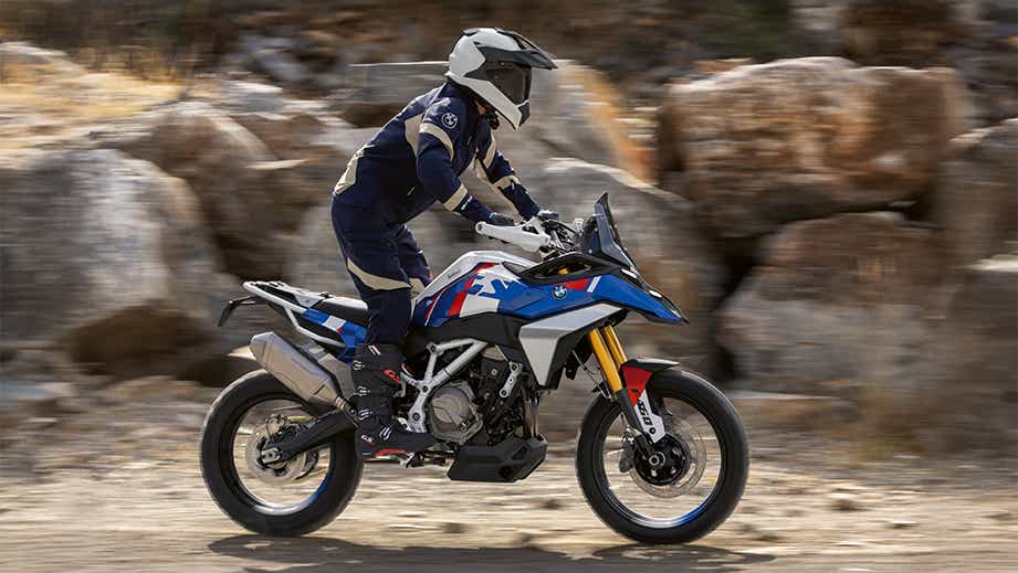 Side view of a BMW F 450 GS motorcycle