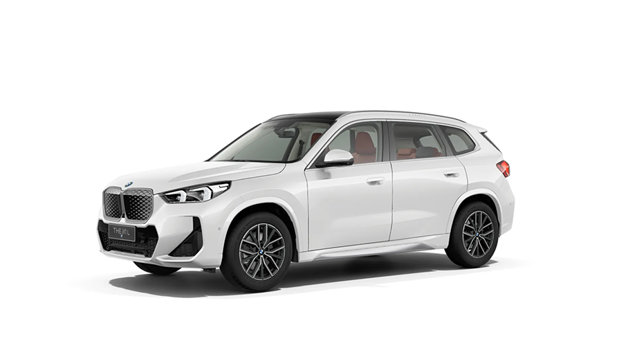 Front three-quarter view of BMW iX1 LWB