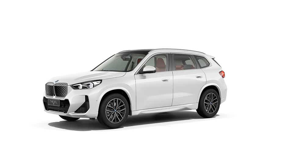 Front three-quarter view of BMW iX1 LWB