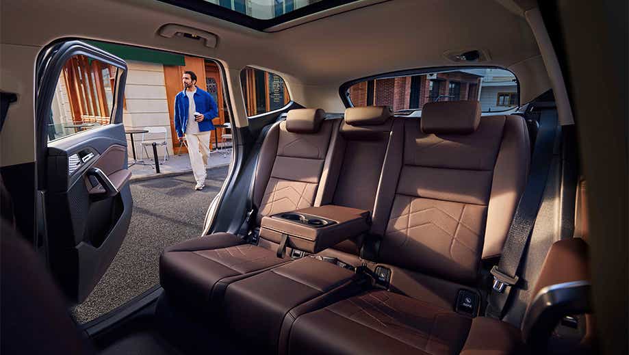 Rear seat interior of BMW iX1 LWB