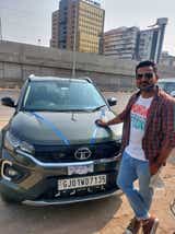 Front view of a Tata Nexon