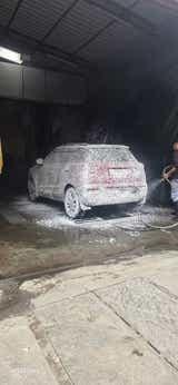 rear three-quarter of a Mahindra XUV300