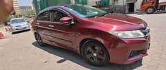 Front side view of a Honda City