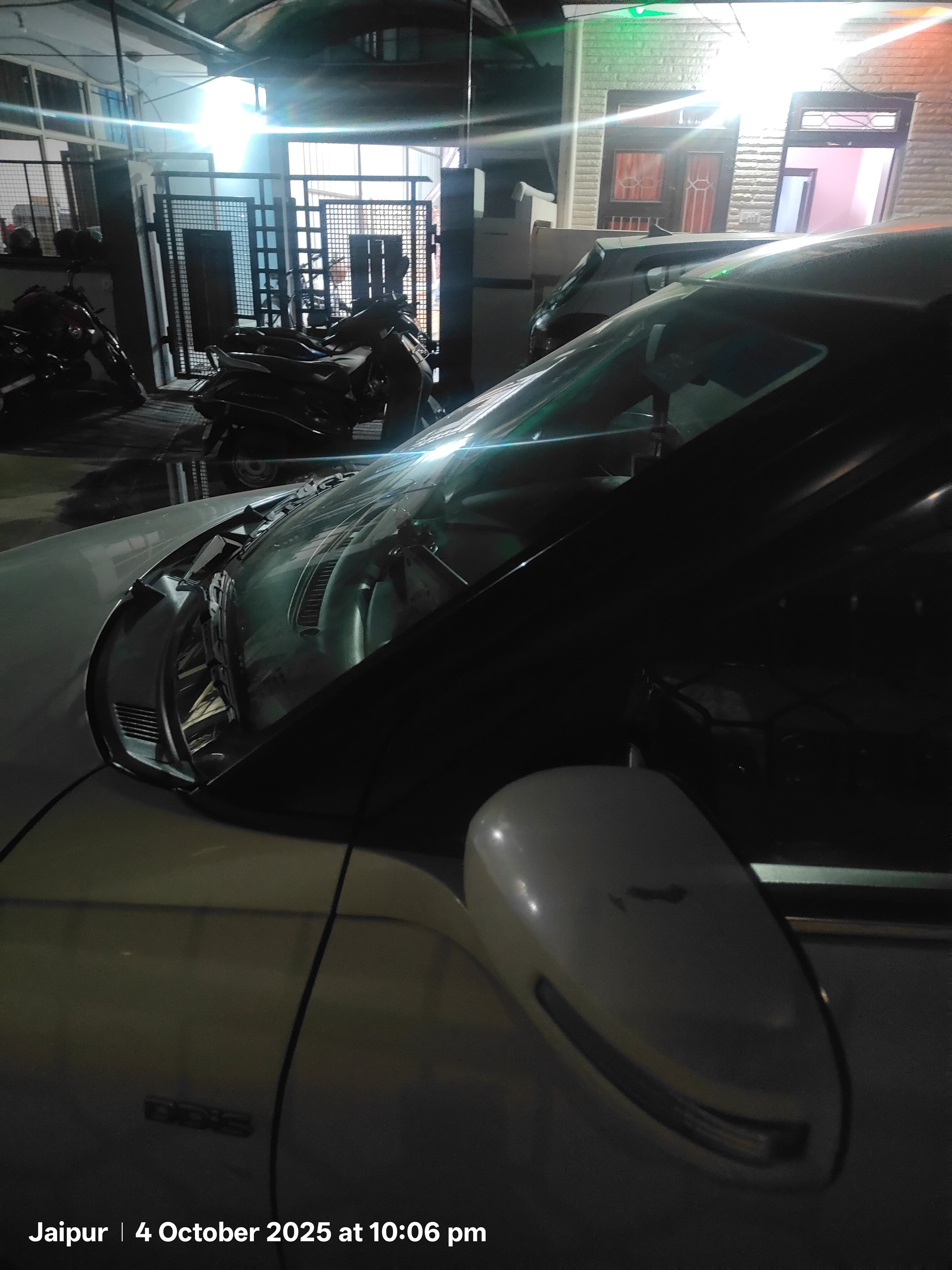 Front side view of a maruti suzuki dzire 2018-2023 in jaipur