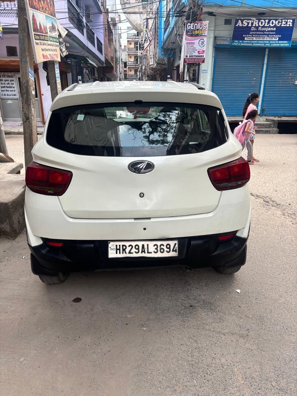 rear view of a Mahindra KUV 100 NXT