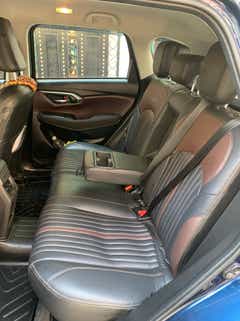 Rear seat interior of a Maruti Suzuki Grand Vitara