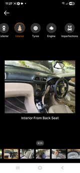 Interior dashboard view of a Maruti Suzuki Ciaz