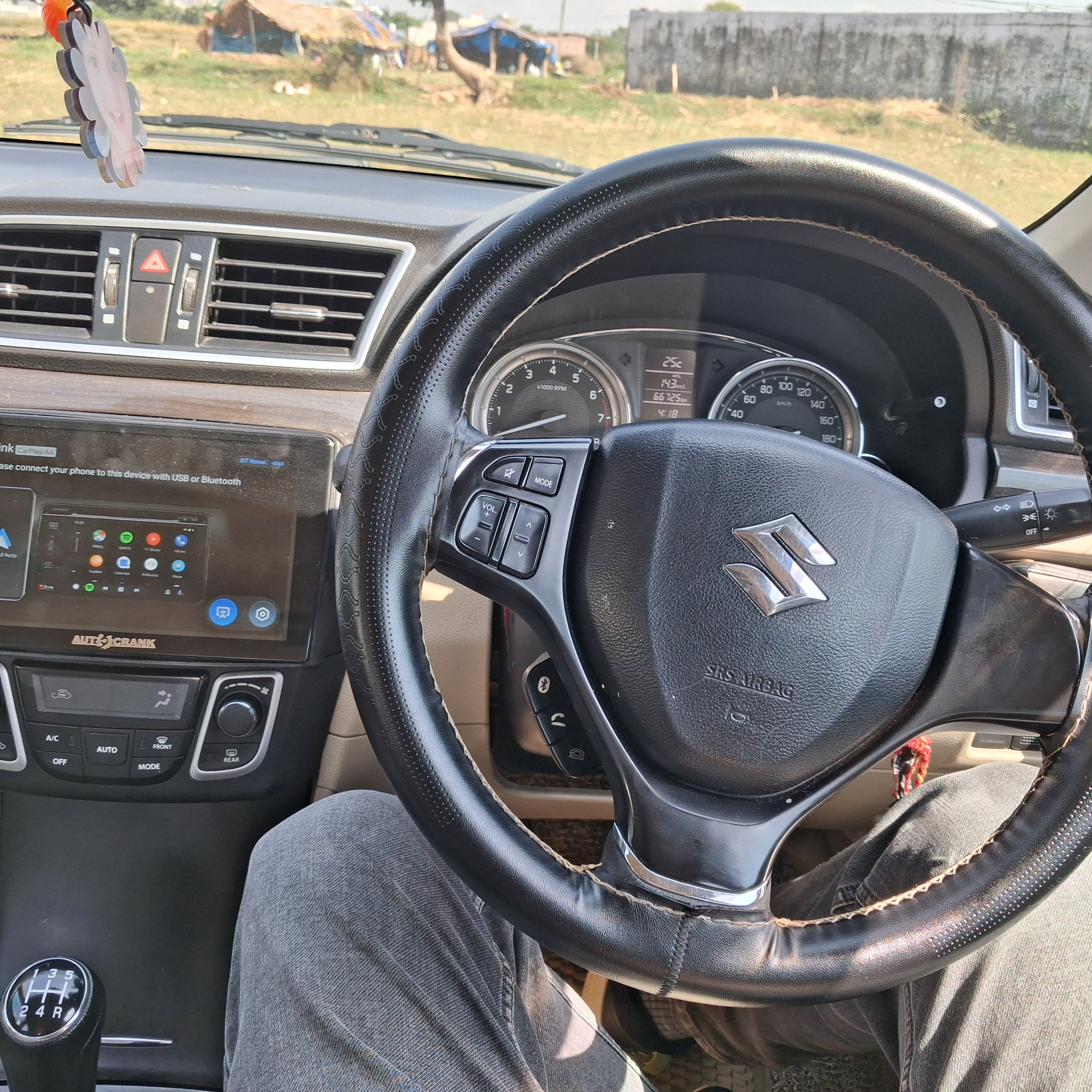 Interior dashboard view of a Maruti Suzuki Ciaz