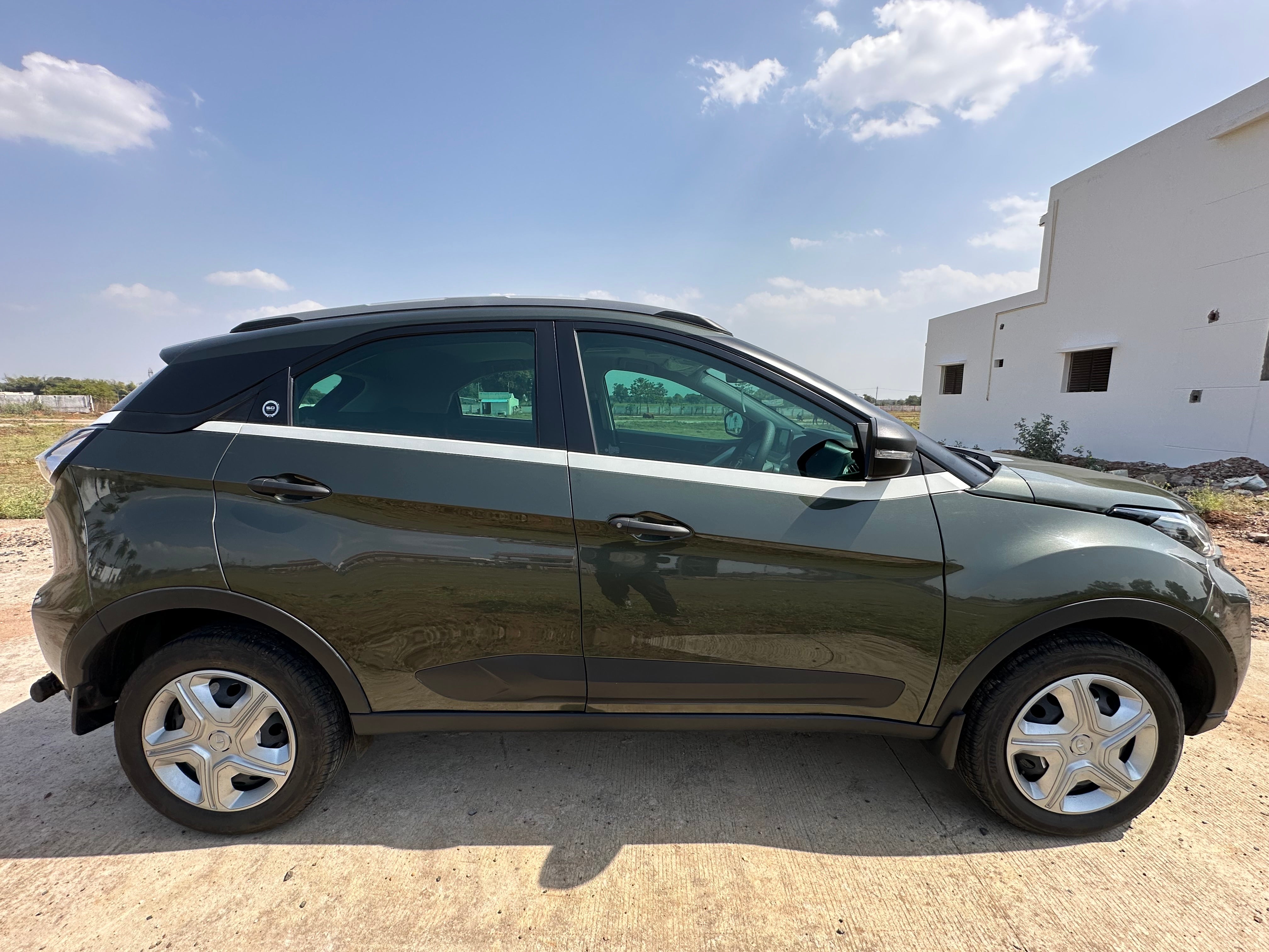 Side view of a Tata Nexon