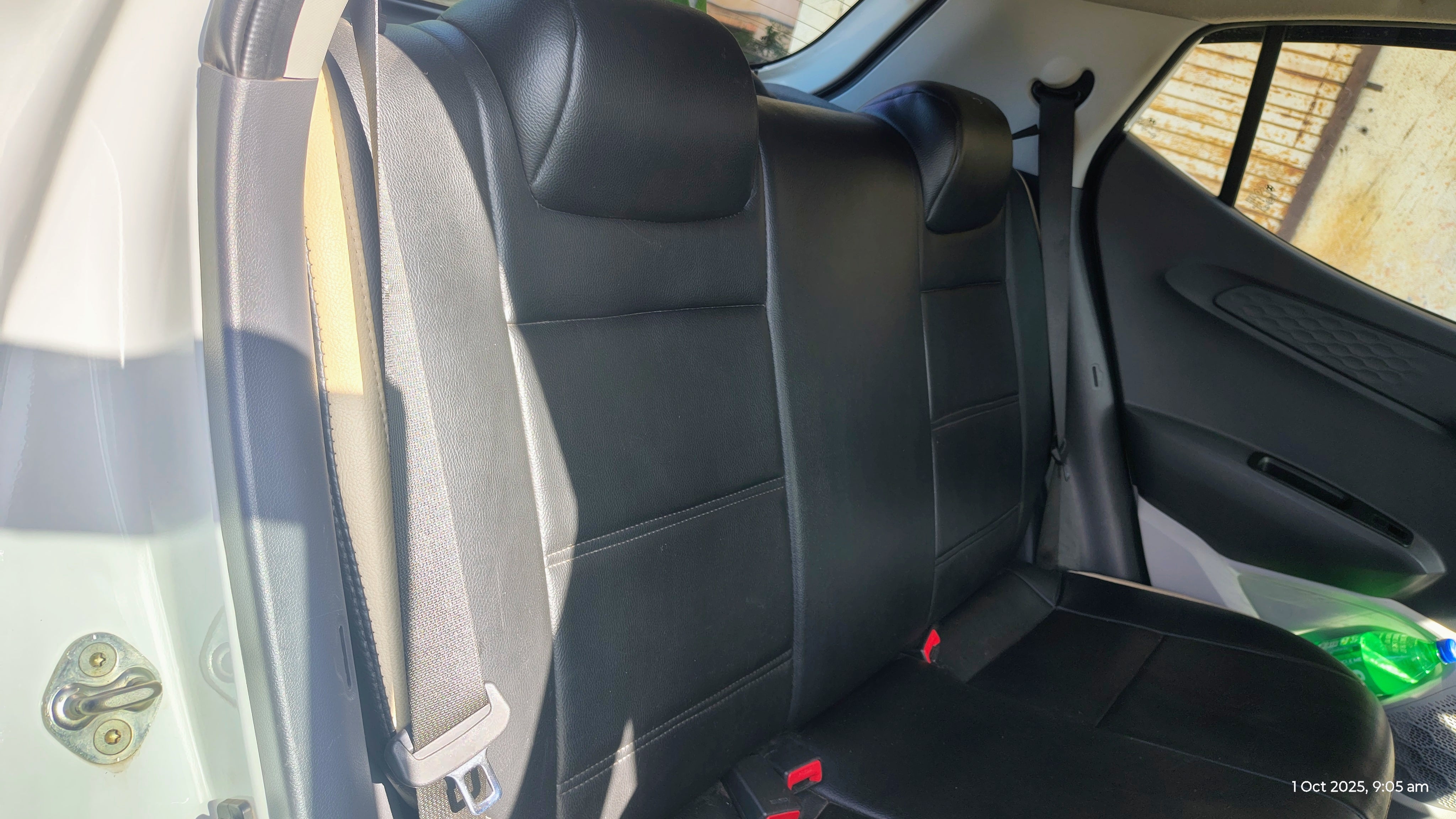 Rear seat view of a Hyundai Grand i10 Nios